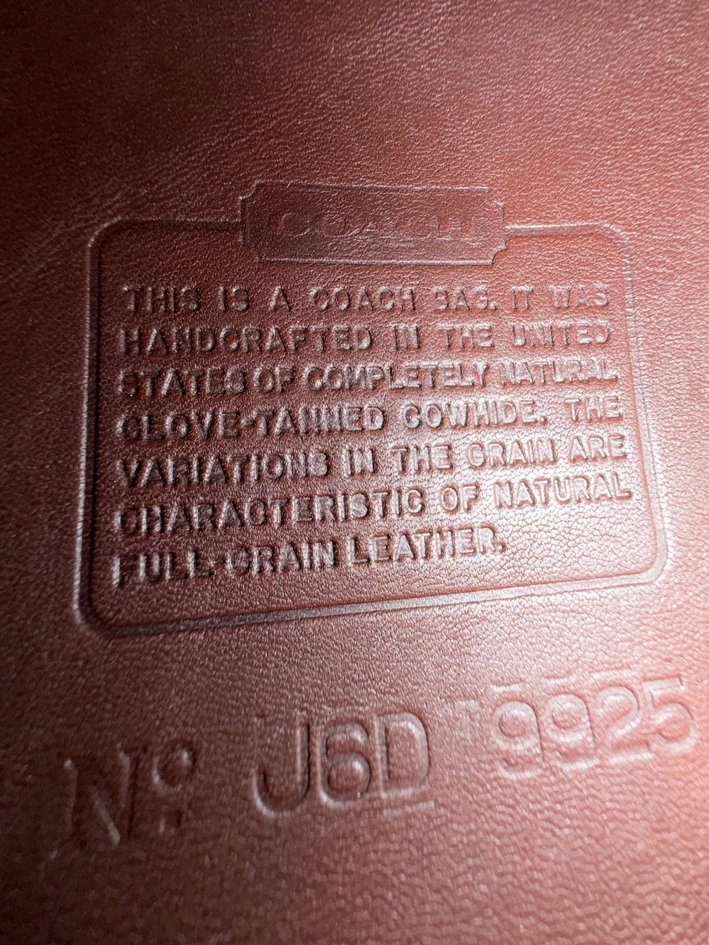 VINTAGE COACH MAHOGANY BROWN CARNIVAL BAG 9925 - Picture 14 of 17
